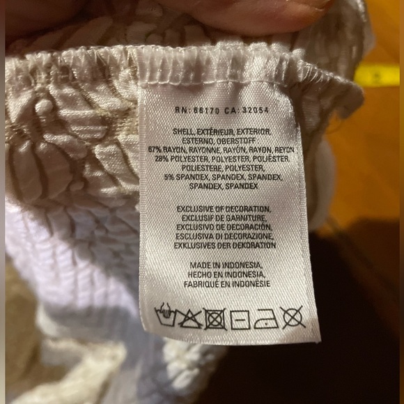 Anthropologie Cream Textured Tank Top - Picture 7 of 13